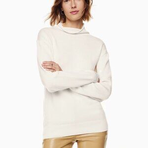 Aritzia Wilfred Montpellier Mock Neck Turtleneck Light Grey Size Small